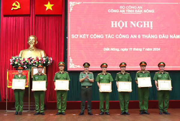 Công an Đắk Nông sơ kết công tác 6 tháng đầu năm 2024 -0