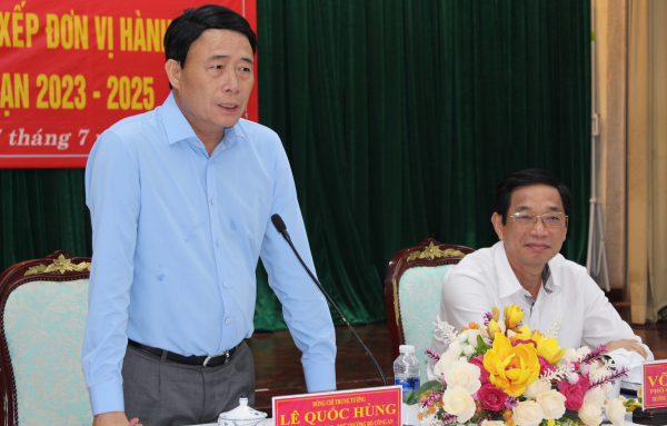 Thứ trưởng Lê Quốc Hùng cùng Đoàn công tác liên ngành làm việc với tỉnh Đồng Nai về sắp xếp đơn vị hành chính cấp xã  -0