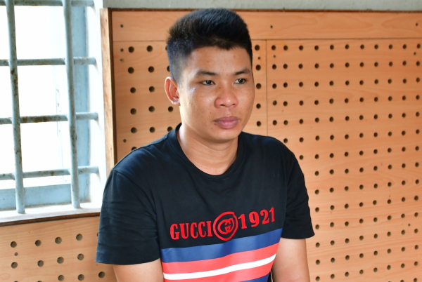 đối tượng huỳnh trung hậu tại cơ quan điều tra. ảnh trọng tín.jpeg -0