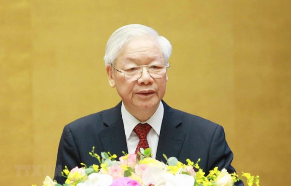 Trao tặng Huân chương Sao Vàng đối với đồng chí Tổng Bí thư Nguyễn Phú Trọng -0