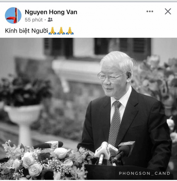 Mạng xã hội Việt Nam nhuộm đen kính tiễn Tổng Bí thư Nguyễn Phú Trọng -1