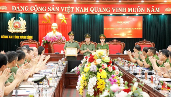 Công an tỉnh Nam Định tổ chức Hội nghị sơ kết 6 tháng đầu năm -0