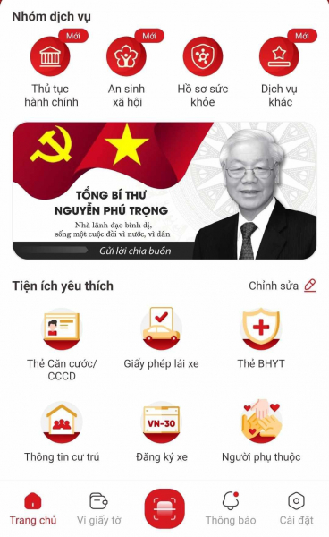 Người dân gửi lời chia buồn, tri ân Tổng Bí thư Nguyễn Phú Trọng trên Sổ tang điện tử VNeID -0