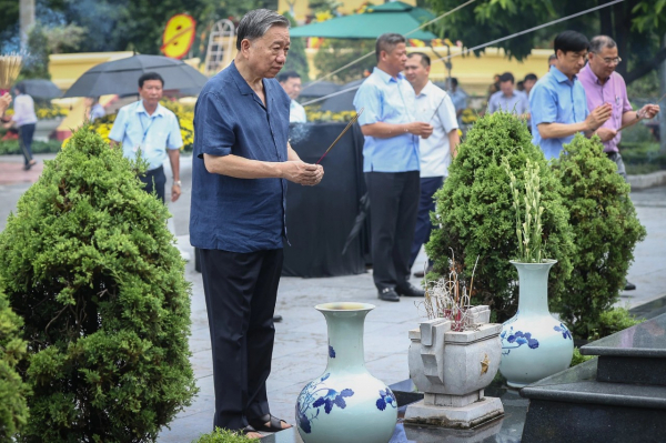 Chủ tịch nước Tô Lâm kiểm tra công tác chuẩn bị cho Lễ tang Tổng Bí thư Nguyễn Phú Trọng -0