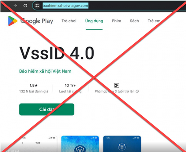 Cảnh báo trang website giả mạo trang thông tin điện tử của Bảo hiểm Xã hội Việt Nam -0