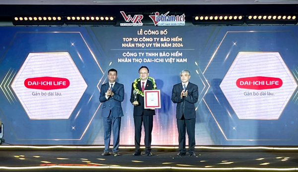 Dai-ichi Life Việt Nam đạt danh hiệu “Top 10 Công ty Bảo hiểm Nhân thọ uy tín năm 2024” -0