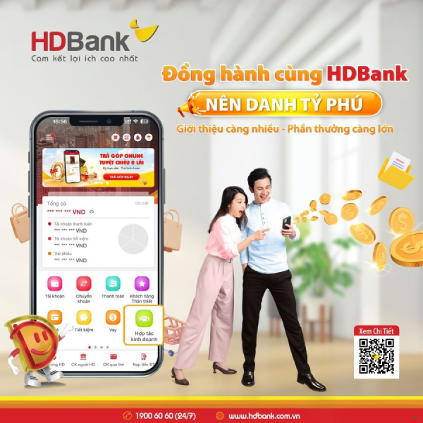 HDBank thưởng vàng SJC cho khách hàng sử dụng dịch vụ -1