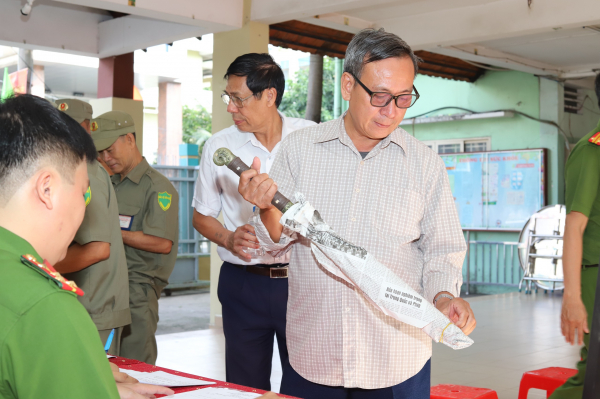 Có sẵn hung khí trong tay dễ biến mình thành người phạm tội -0