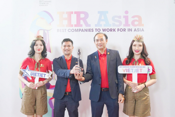 Vietjet được vinh danh “Nơi làm việc tốt nhất Châu Á 2024” -1