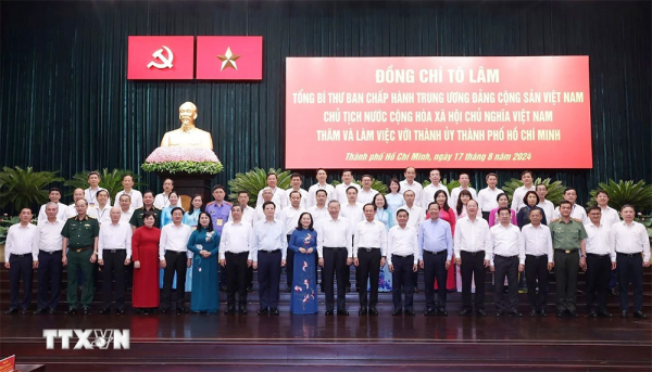 Tổng Bí thư, Chủ tịch nước Tô Lâm làm việc với Thành ủy Thành phố Hồ Chí Minh -0