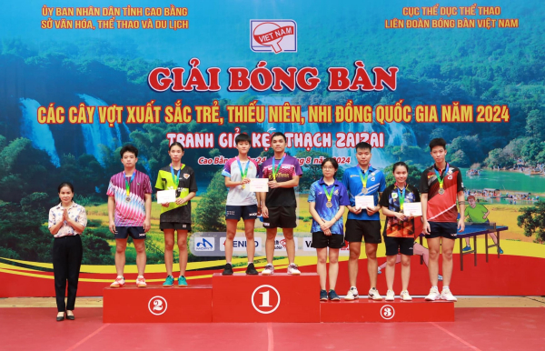 Bóng bàn CAND - T&T về nhất toàn đoàn với 14 huy chương vàng giải trẻ quốc gia -0