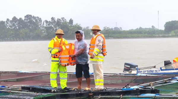 Hà Nam: Công an các địa phương ứng phó với bão số 3 -1