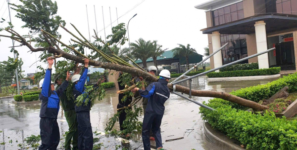 Hà Nam: Công an các địa phương ứng phó với bão số 3 -4