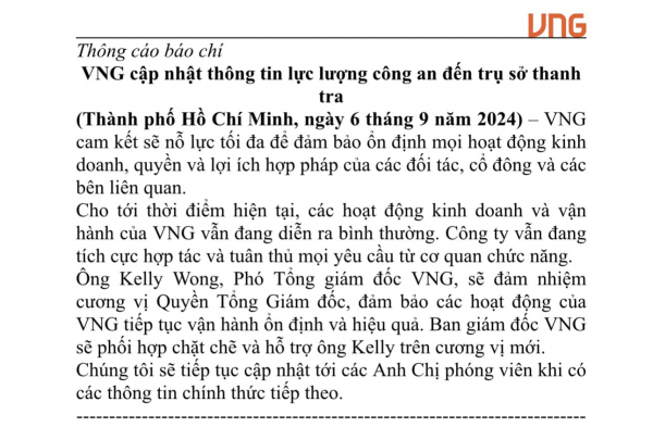 VNG (chủ sở hữu Zalo) bổ nhiệm quyền Tổng giám đốc mới -0