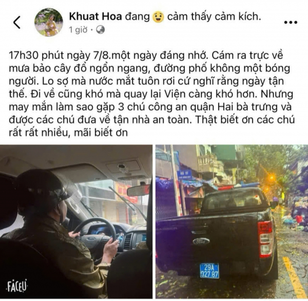 Tình cảm của người dân gửi đến các cán bộ Công an Thủ đô -0