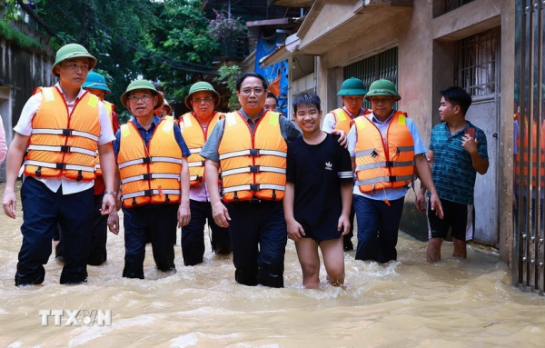 Thủ tướng hoãn họp, trực tiếp đi chỉ đạo ứng phó, khắc phục lũ lụt tại Bắc Giang -0