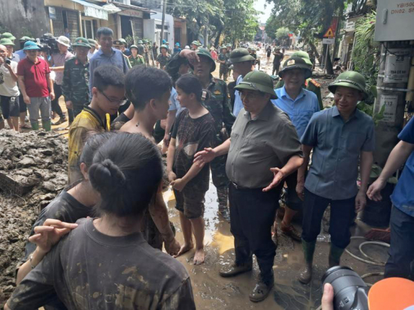 Thủ tướng Phạm Minh Chính tới Yên Bái chỉ đạo ứng phó, khắc phục hậu quả mưa lũ, thiên tai -0