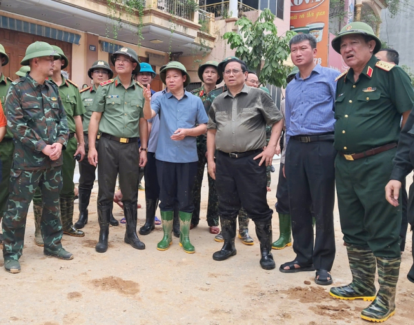 Thủ tướng Phạm Minh Chính tới Yên Bái chỉ đạo ứng phó, khắc phục hậu quả mưa lũ, thiên tai -0