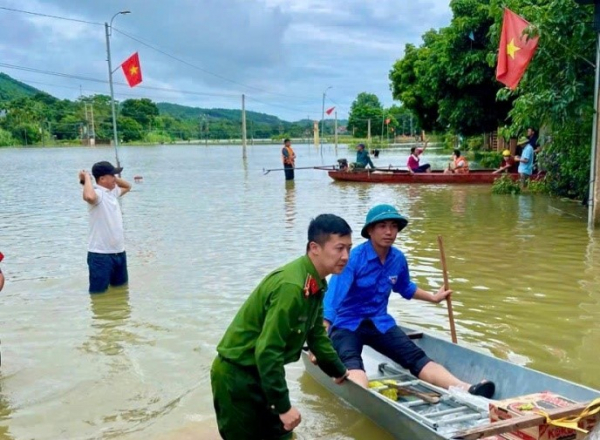 Hơn 230 hộ dân ở huyện Thạch Thành bị ngập lụt -0