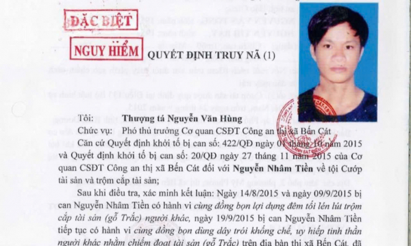 Truy nã nhiều đối tượng nguy hiểm và đặc biệt nguy hiểm -0