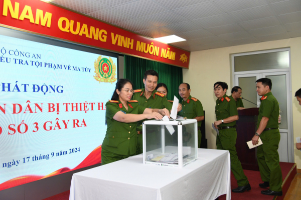 Công an các đơn vị, địa phương chung tay cùng các tỉnh miền Bắc khắc phục hậu quả thiên tai -0