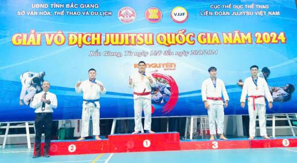 Đoàn Jujitsu CAND giành thành tích cao tại giải Vô địch Jujitsu quốc gia năm 2024 -0