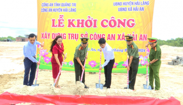 Phát động khởi công xây dựng 40 trụ sở Công an xã tại Quảng Trị -0