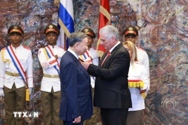 Cuba trao tăng Huân chương Jose Marti cho Tổng Bí thư, Chủ tịch nước Tô Lâm -0