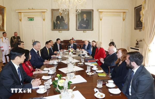 Tổng Bí thư, Chủ tịch nước Tô Lâm hội đàm với Tổng thống Ireland Michael Higgins -0