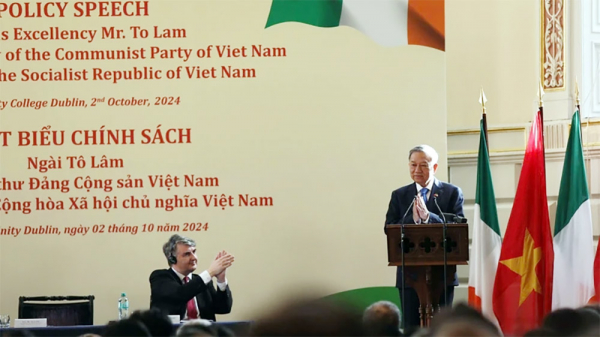 Tổng Bí thư, Chủ tịch nước Tô Lâm thăm Trường Đại học Trinity Dublin của Ireland -2