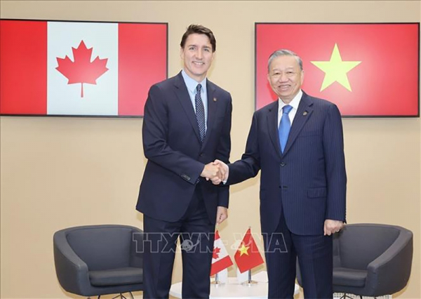 Tổng Bí thư, Chủ tịch nước Tô Lâm gặp các Thủ tướng Canada và Bỉ -0