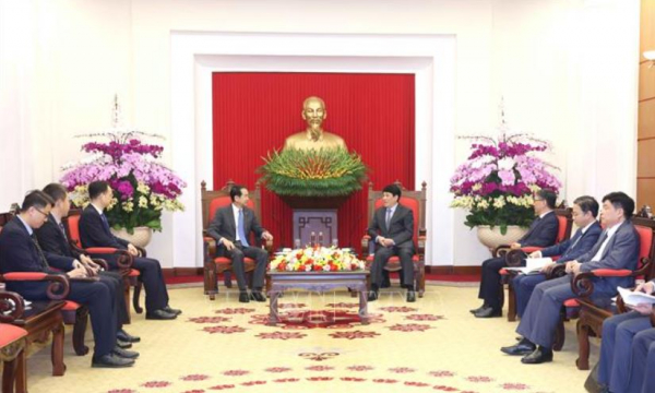 Thường trực Ban Bí thư Lương Cường tiếp Đại sứ Trung Quốc Hà Vĩ -0