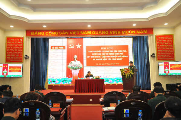 Khẩn trương hoàn thiện văn bản hướng dẫn thực hiện Luật công nghiệp quốc phòng, an ninh và động viên công nghiệp -0