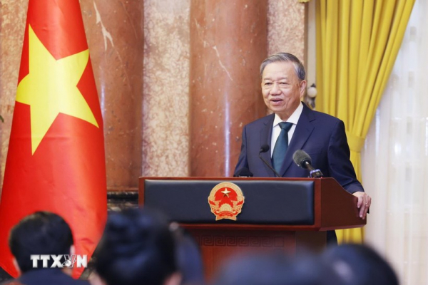 Tổng Bí thư, Chủ tịch nước Tô Lâm gặp mặt đại biểu doanh nhân tiêu biểu -0