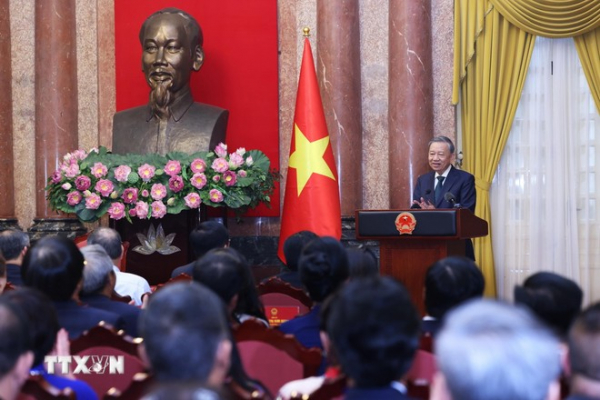 Tổng Bí thư, Chủ tịch nước Tô Lâm gặp mặt đại biểu doanh nhân tiêu biểu -0