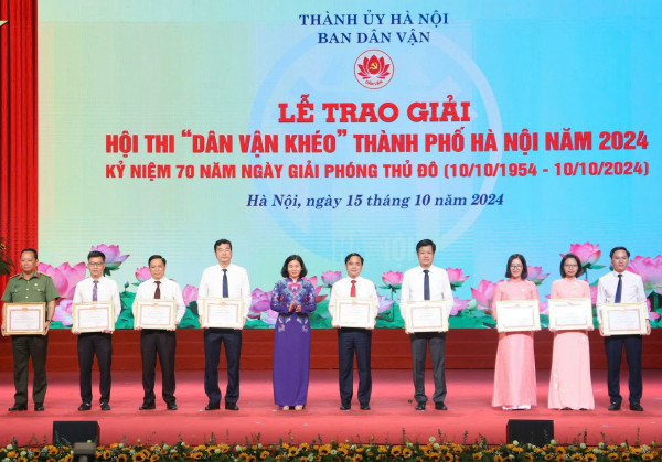 Công an Hà Nội đoạt giải Xuất sắc Hội thi “Dân vận khéo” TP Hà Nội năm 2024 -0