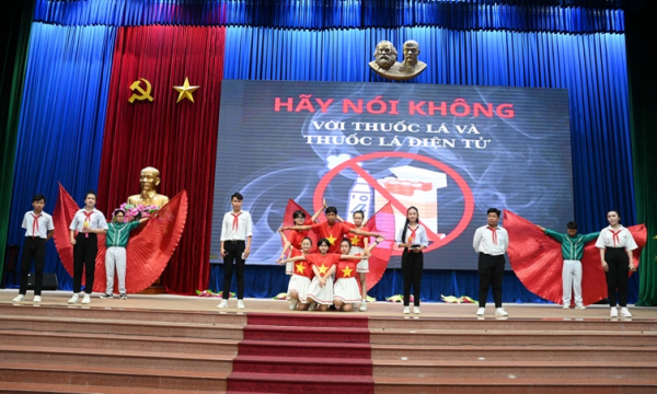 Lan toả Luật Phòng, chống tác hại của thuốc lá đến học sinh Long An -0