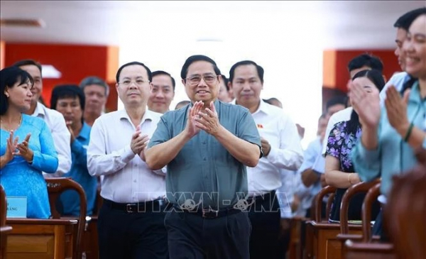 Prime Minister Pham Minh Chinh meets with voters in Can Tho city -0