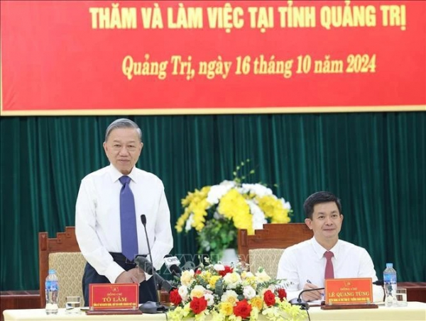 Top leader urges Quang Tri to harness potential, overcome obstacles -0