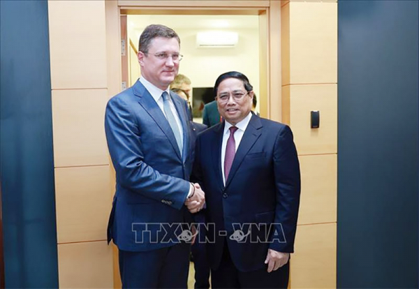 Thủ tướng Phạm Minh Chính tiếp Phó Thủ tướng LB Nga Alexander Novak -0