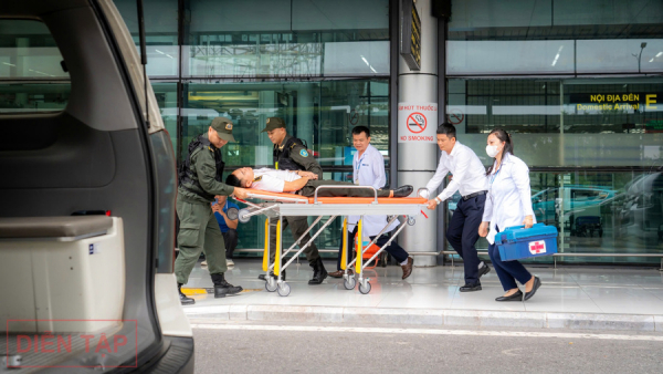 Diễn tập khẩn nguy an ninh đối phó với hành vi can thiệp bất hợp pháp tại Cảng Hàng không Quốc tế Nội Bài -0
