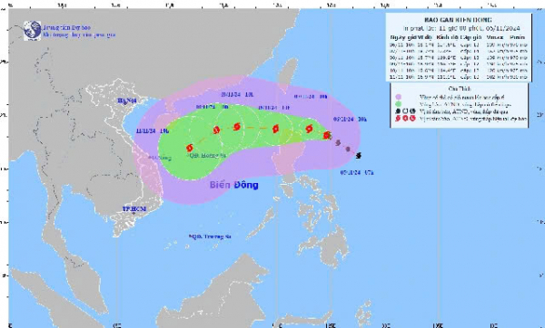 Bão Yinxing sẽ đi vào Biển Đông, trở thành cơn bão số 7  -0