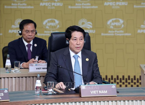 Chủ tịch nước Lương Cường tham dự Đối thoại giữa các Nhà Lãnh đạo APEC và các khách mời -0