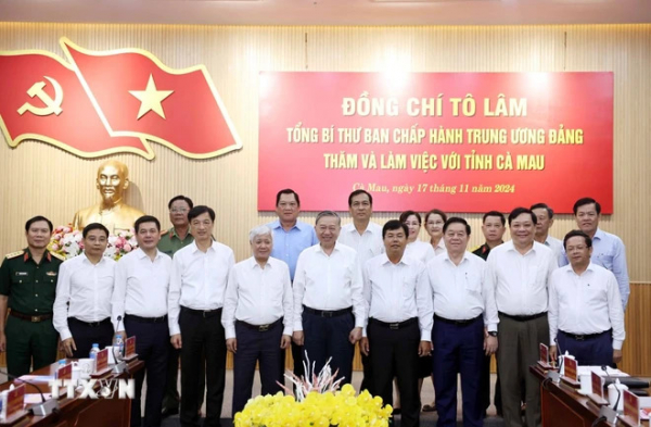 Tổng Bí thư Tô Lâm: Cà Mau cần khai thác tối đa tiềm năng khác biệt -0