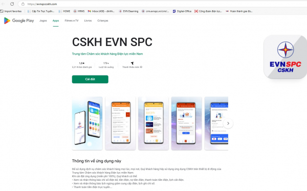 Xuất hiện trang web giả mạo ngành điện miền Nam để lừa đảo -0