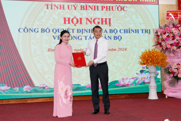 Tỉnh Bình Phước có tân Bí thư Tỉnh ủy  -0