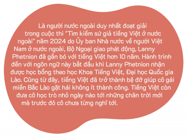 Lanny Phetnion: Tiếng Việt đã thay đổi cuộc đời tôi -0