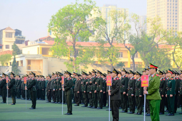 Học viện ANND tổ chức huấn luyện và kiện toàn Trung đoàn dự bị chiến đấu -0