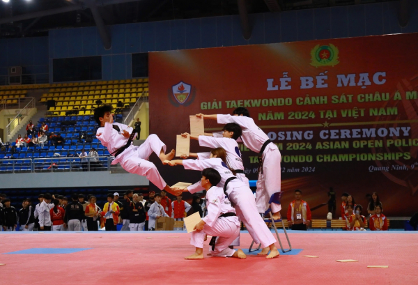 Đoàn vận động viên CAND Việt Nam đoạt giải Nhất Giải Taekwondo Cảnh sát Châu Á mở rộng năm 2024 -0