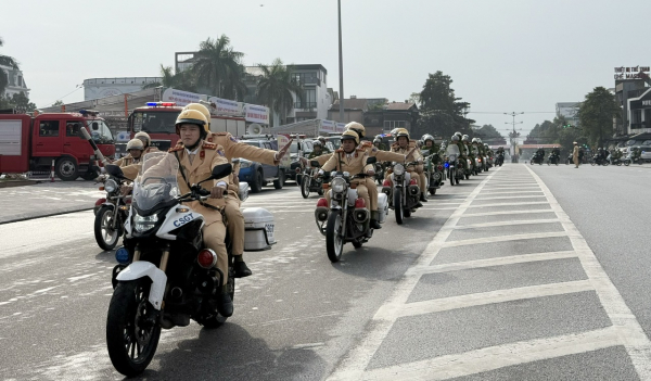 Công an Quảng Trị ra quân tấn công trấn áp tội phạm, bảo đảm ANTT Tết nguyên đán Ất Tỵ 2025 	 -0